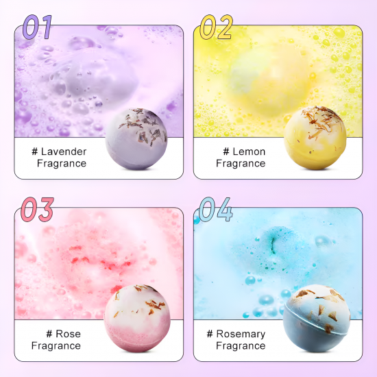 Bath Bombs 4 Pcs